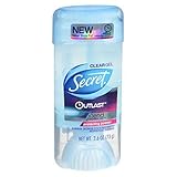 desodorante secret en barra  Antitranspirante y desodorante Secret para mujer, gel transparente Outlast Xtend, polvo protector, paquete de 2 unidades de 2.6 onzas