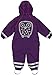 Ej Sikke Lej Baby Girls 0-24m Big Owl Schneeanzug Wassersäule 8000 Plain Snowsuit, Purple (Crown Jewel 486), 9-12 Months (Manufacturer size: 80)