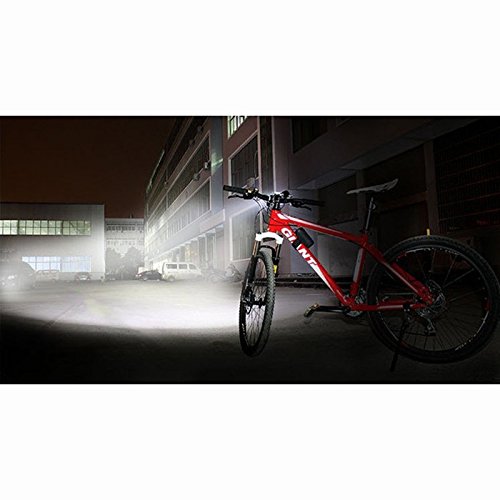 AIGUOZER® 7 LED 9800Lumen aufladbare Fahrradlicht Schweinwerfer mit 8800mAh Batterie Frontlichter Kopfleuchte Helmlampe Doppelzweck Standlicht Kopflichter Fahrradlampe vorne wasserdicht Kopflampe - 6