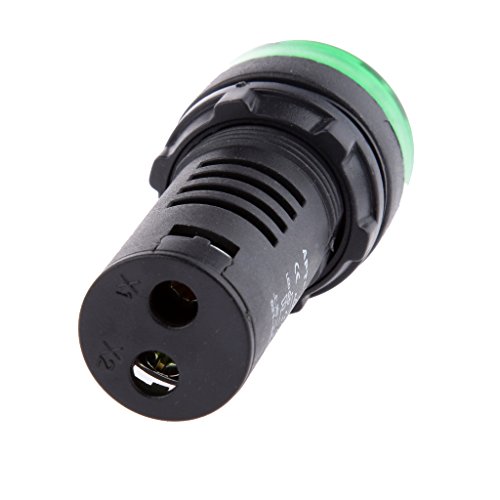 LED Blitz Signalleuchte Signallampe Kontrolllampe Mit Summer Ad16-22sm 12V – Grün - 4