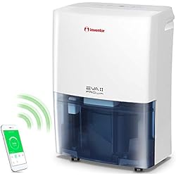 Inventor EVA II Pro WiFi 20L /24h -Déshumidificateur d'air, Réservoir d'eau 3L, Sèche-Linge, Minuterie, Technologie Intelligente Wi-Fi, Redémarrage Auto, Garantie de 2 ans