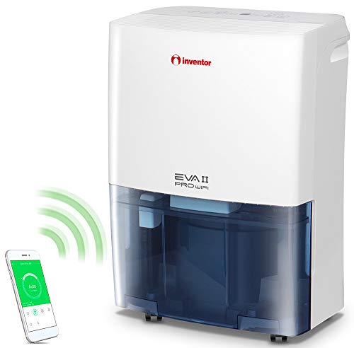 Inventor EVA II Pro WiFi 20L /24h -Déshumidificateur d'air, Réservoir d'eau 3L, Sèche-Linge, Minuterie, Technologie Intelligente Wi-Fi, Redémarrage Auto, Garantie de 2 ans