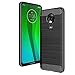 Produktbild AIFIVE Motorola Moto G7 / G7 Plus Hülle, Flexiblem TPU Silikon Hybrid Schutzhülle Kohlenstoff-Fasern Tasche Slim-Fit Case für Motorola Moto G7 / G7 Plus (Schwarz)