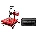 Produktbild PixMax 38cm x 38cm Transferpresse Schwingpresse Hitzepresse Textilpresse T-Shirtpresse Sublimation inkl. Inkjet Drucker Sublimationspapier