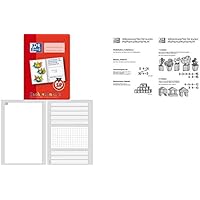 Oxford 100050107 Schreiblernheft LIN 1SR - A5, 16 Blatt, 90g/qm, Sachrechenheft