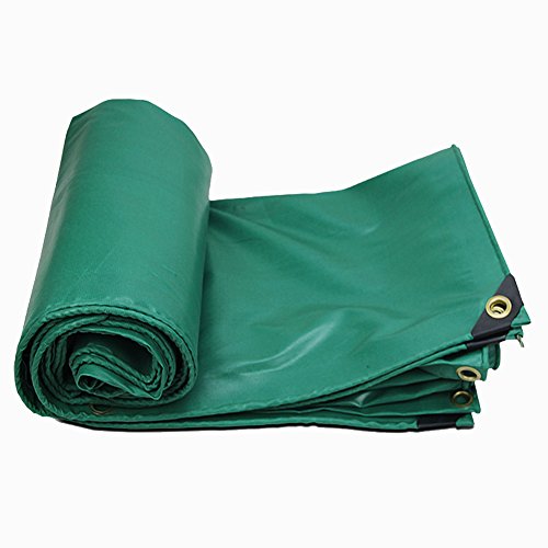 Preisvergleich Produktbild Grüne Tarp-Mehrzweckzelt-Plane-Abdeckung, starke wasserdichte, Riss-Halt und reißfeste Plane mit Ösen und verstärkten Rändern (größe : 6x8m)