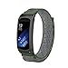 Produktbild Glowjoy Watch Band für Samsung Gear Fit2/Fit2 Pro,Nylon Ersatz Uhren-Armband Strap Sport Loop Wrist Band Komfortabel Sportuhr Armband Wristband Handschlaufe für Jungen Mädchen Herren (Armeegrün)