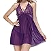 Produktbild SUMTTER Unterwäsche Damen Dessous NachtwäSche Sexy Mesh Spitzenkleid Schlafanzug Ärmellose Babydoll