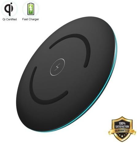 MelkTemn QI Fast Wireless Charger for iPhone X/8/8Plus/Samsung S9/S9+/S8/S8Plus/S7/S6/Note8 (TS06)
