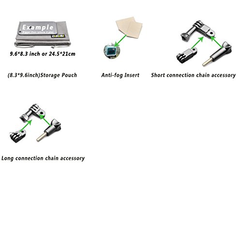 DeKaSi Zubehör Set für Gopro HERO 5/4/3 Black Silver Session (55-IN-1) - 6