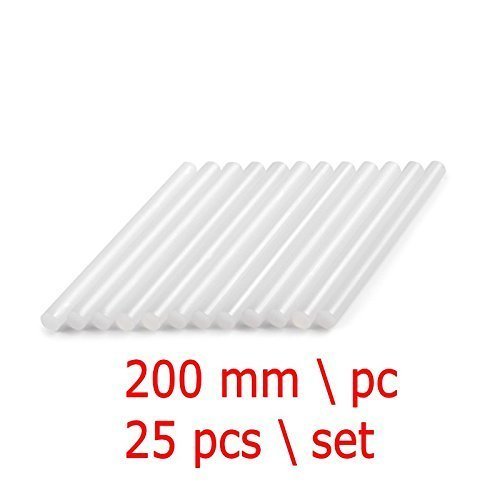 JZK® 20W Elektrische Mini Heißleimpistole Kit + 25 Stück Klebesticks 7,2 mm x 200 mm, für DIY Kunsthandwerk Projekte und schnelle Reparaturen - 2