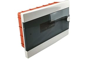 ELMARK Quadro elettrico centralino da parete 12 moduli DIN box incasso oppure superficie scatola IP40 interruttori magnetotermici (Incasso)