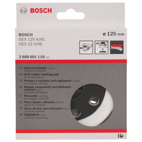 Bosch Pro Schleifteller für GEX 12 A, GEX 12 AE, GEX 125 A und GEX 125 AC (Ø 125 mm, weich) - 3