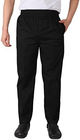 Wangjie Chef Pants Men Workwear Hotel Waiter Trousers Baggy Restaurant Uniforms Elastic 41XL