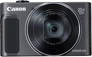 Canon PowerShot SX620 HS Digitalkamera (20,2 MP, 25-fach opt Zoom, 50-fach ZoomPlus, 7,5cm (3 Zoll) Display, opt Bildstabilisator, WLAN, NFC) schwarz