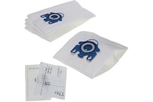 First4Spares GN 3D Type Microfibre Dust Bags for Miele Vacuum Cleaners (Pack of 5 + 2 Filters)