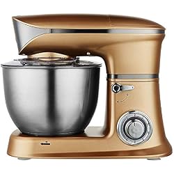 LJNYF 6 Vitesse Pâte Batteur, Batteur sur Socle pour La Cuisson, L'alimentation Blender Multifonctionnel Robot Culinaire Ultra Power Électrique De Cuisine Mélangeur
