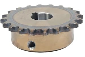 Motorkedjehjul i rostfritt stål, 1 st 06B industriellt tandad rullkedja, kedjehjul, 17-20 tänder, borrning 12-30 mm, 45 stål(