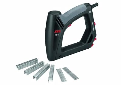 Skil 8200AA Agrafeuse Cloueuse Electrique avec Puissance réglable (Câble de 6 mètres, Set de 400 Agrafes et 100 Clous)