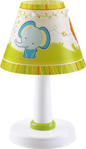 Dalber 21111 Little Zoo Nachttischlampe, Plastik, grün, 16 x 16 x 27 cm - 4