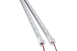 WINOMO 2pcs DC 12V 50CM Alluminio Striscia LED Rigida Barra di Luce Lampada (Bianco)