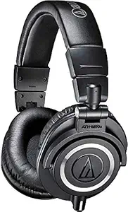 Audio-Technica ATH-M50x Over-Ear Professional Studio Monitor Headphones (Black)