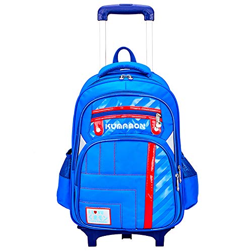 Preisvergleich Produktbild QCC& Jungen Mädchen Reflektierender Wasserdichter Roll-Rucksack / Rucksack, Abnehmbarer Klettersteiger Treppentrolley Rucksack für Schule, Reisen, 6-12 Jahre Alt, C