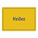 Price comparison product image Place Name Sign Meißen Mouse Mat Black