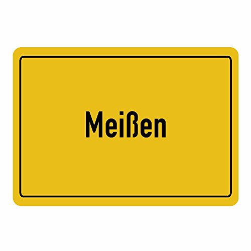 Preisvergleich Produktbild Mousepad Ortsschild Meißen schwarz