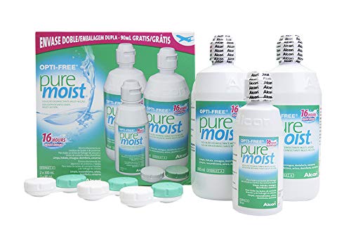Opti-free puremoist soluzione disinfettante per lenti a contatto pack 2x300ml e 1x90ml