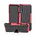 Produktbild Roreikes Samsung Galaxy A7 2018 hülle,Hyun Muster 2 in 1 [Eingebauter Ständer]Dual Layer Rüstung Defender TPU+PC schützender Tasche mit Schlagfesten für Samsung Galaxy A7 2018 Case -Pink