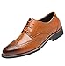 Produktbild Herrenschuhe Klassischer Neu Lederschuhe rahmengenähter Schnürhalbschuh mit Oxford Schnürung im Brogue Stil für Anzug, Formell Elegant Business und Freizeit Größe 36-47 by TWBB