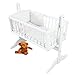 PreciousLittleOne Crib Set (Dimple White)