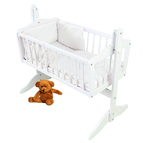 PreciousLittleOne Crib Set (Dimple White)