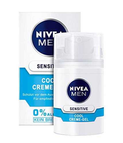 NIVEA Men, Kühlendes Creme-Gel für Männer, 50 ml Spender, Sensitive Cool, 0% Alkohol - 2
