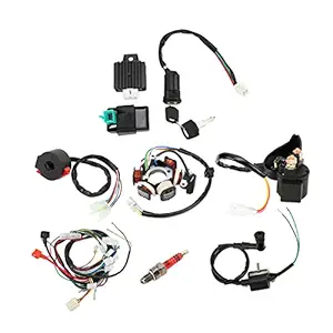 CDI Wiring Harness Kit, PVC Easy To Install Durable Electrics Stator Coil Set Stable Performance for Go Kart for ATV for Dirt Bike