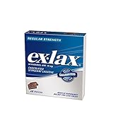 Ex-Lax Stimulant Laxative, Chocolated, Regular Strength, 15 Mg, 48 Ct .