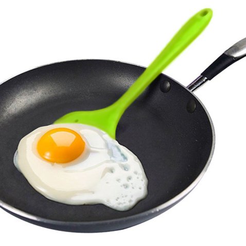 Yoofor 10er Set Silikon Küchenhelfer Set -GrillZange, Schneebesen, Silikon Pinsel, Teigschaber, Schaumlöffel, Löffel Nudeln, Reis Paddel, Kelle, Suppenlöffel, Hitzebeständige Koch- und Backzubehör, Silikon Utensilien Küchen Set sehr Perfekt zum Kochen und Backen - 6