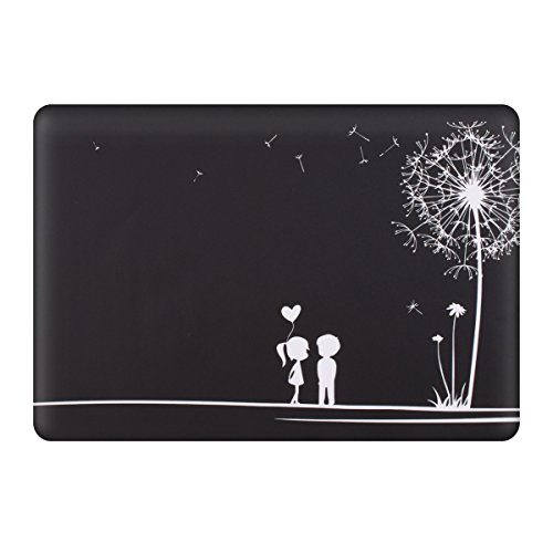kwmobile Aufkleber Sticker für Apple MacBook Pro Retina 13″ (ab Ende 2012) Skin Folie Voderseite Decal Pusteblume Love Design - 3