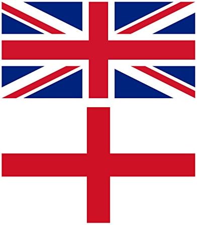 MEGA VALUE TWIN PACK St George Cross England Flag + Union Jack Flag Quality Supporter Fans Large Flags 5'x3' (ft)