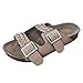 Produktbild Pingtr - Damen Strandschuhe Hausschuhe,Damen Knöchel elegant gewebt im Freien flach Strand Sandalen Schuhe Hausschuhe