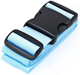 CSTOM Luggage Straps Suitcase Packing Belts Travel Accessories 1-Pack, Blue