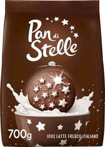 Pan di Stelle Biscotti Frollini con Cacao, Cioccolato e Latte Fresco Italiano, Colazione Ricca di Gusto, 700 g