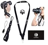 ✅ ACCESORIOS ESENCIALES DE CÁMARA ►Correa para la muñeca y cordón, diseñados específicamente para transportar con seguridad su DSLR o cámara compacta.