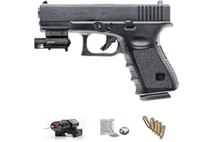 GLOCK 19 Pistola de Balines G19 (CO2) - Pack Pistola de Aire Comprimido y Balines de Acero (Perdigones tipo BB'S) Calibre 4.5mm. <3,5J