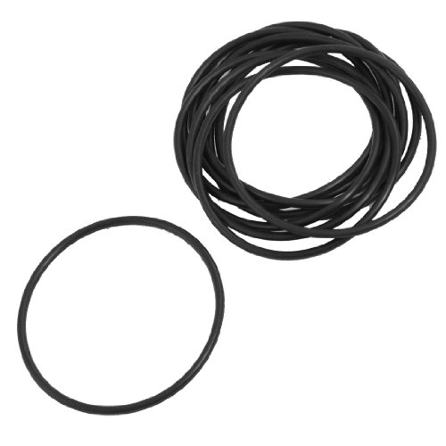 10 Stück schwarz Nitrilkautschuk O Ring Ösen Seal Washer 41 mm x 45 mm x 2 mm