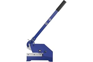 MSW MOTOR TECHNICS MSW Cizalla Manual Para Metal Guillotina MSW-HS8 (Grosor Máximo De La Chapa: 6 mm, Ancho de Corte: 180 mm, Fabricada En Acero)