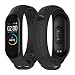 Produktbild Für Xiaomi Mi Band 4 Uhr Intelligent Uhr Smart Watch Ersatz Sport TPE Silikon Handschlaufe Uhrenarmband Armband Handgelenk für Herren Damen (Schwarz)