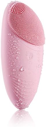 Electric Facial Cleaning Brush, Mytobang IPX7 Waterproof USB Rechargeable Silicone Electric Facial Brush Massage, Portable Ultrasonic Vibration SPA Skin Care Cleaning Brush for All Skin Type Skin Cleanser Exfoliator Pimple Remover