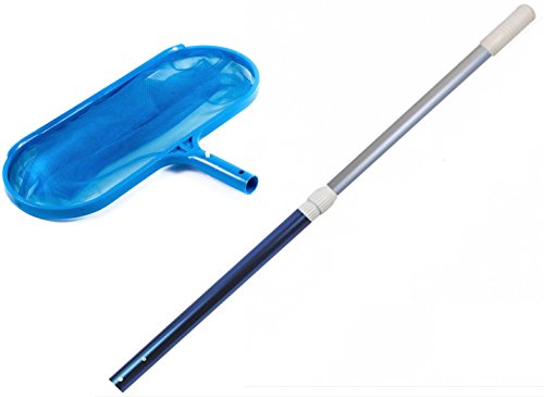 Kescher, Bodenkescher mit Alu Teleskopstange Ø 3cm, zweiteilig, Stange ausziehbar bis ca.120cm, sehr stabile Ausführung, Top Qualität! - 3